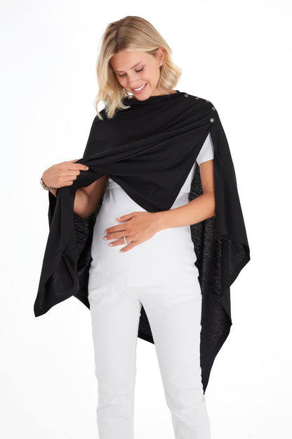 Accouchée 4-in-1 Multipurpose Supreme Cotton Cape Maternity/Nursing Shawl