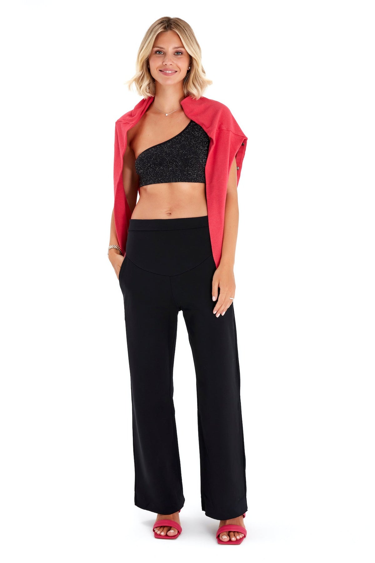 Accouchée Simply Cool Foldover Waistband Stretch Cotton Maternity Jogger Pants