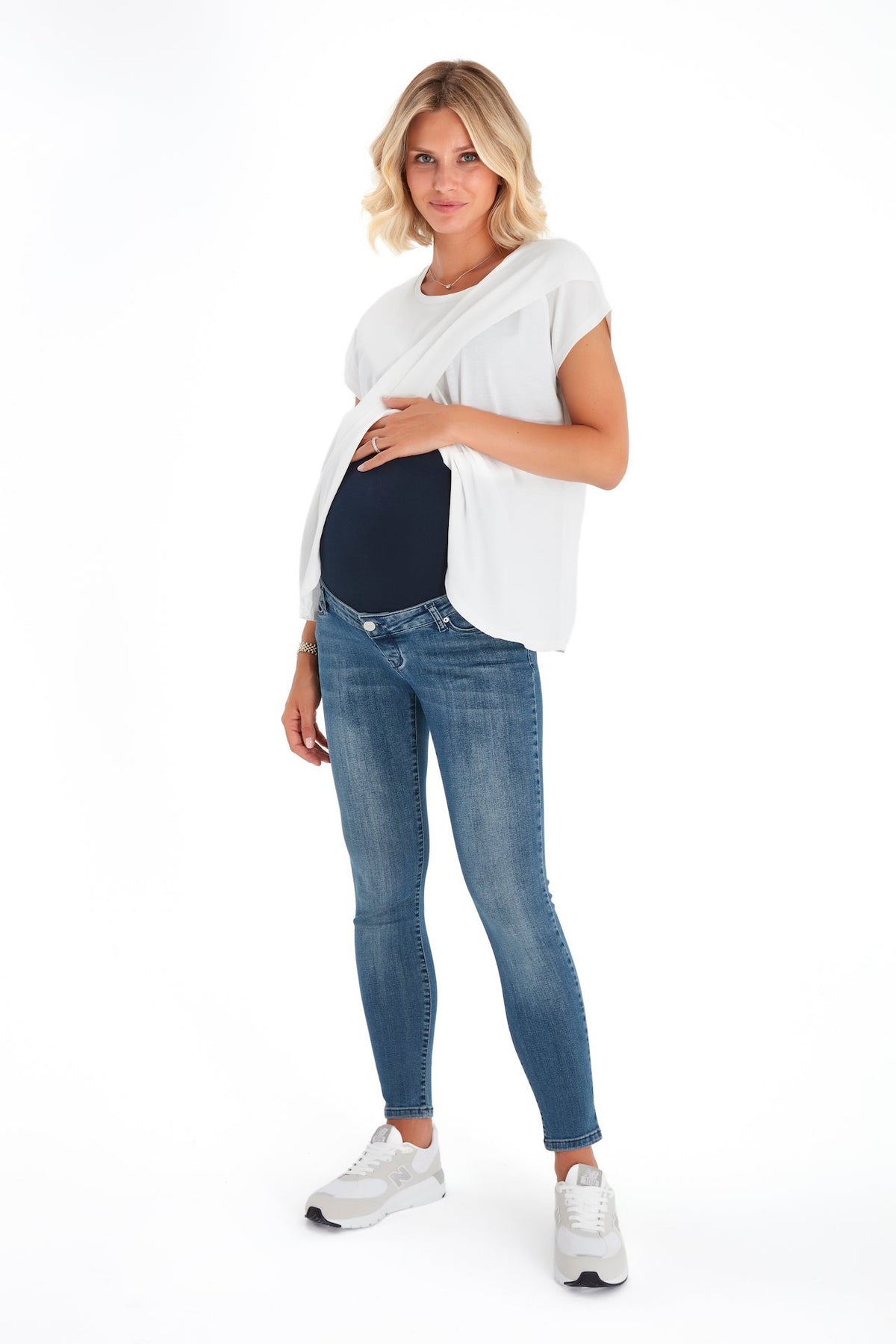 Accouchée Skinny Foldover Waistband Maternity Jeans