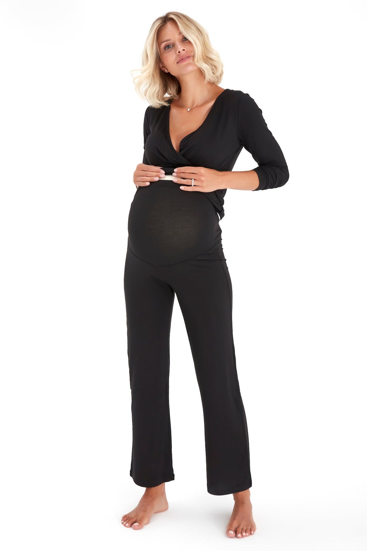 Accouchée Sleep Tight Pajama Set for Pregnancy, Nursing and Ever After