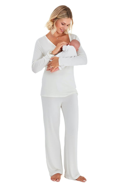 Accouchée Sleep Tight Pajama Set for Pregnancy, Nursing and Ever After