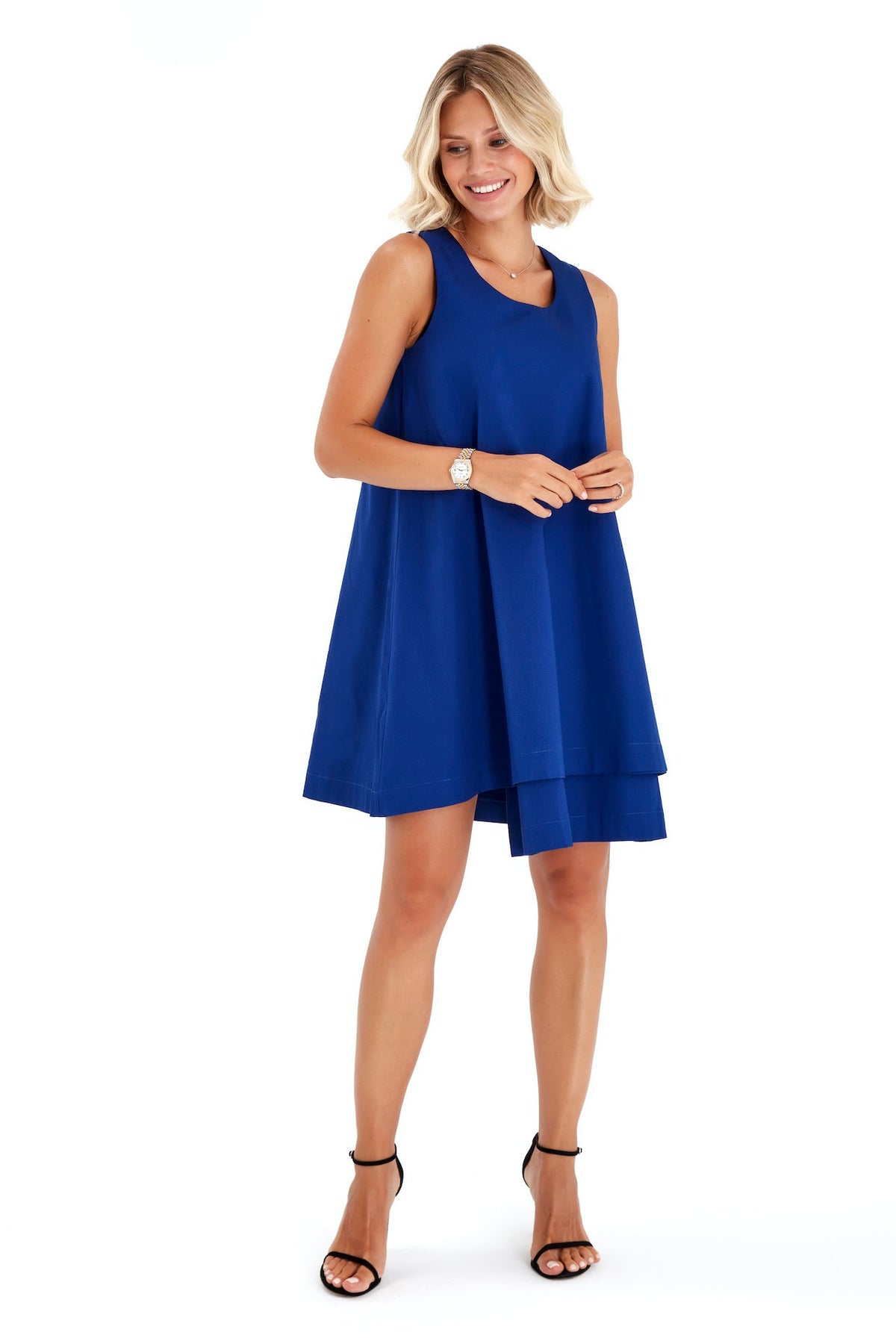 Accouchée Amaze Sleeveless Cotton Maternity/Nursing Swing Dress