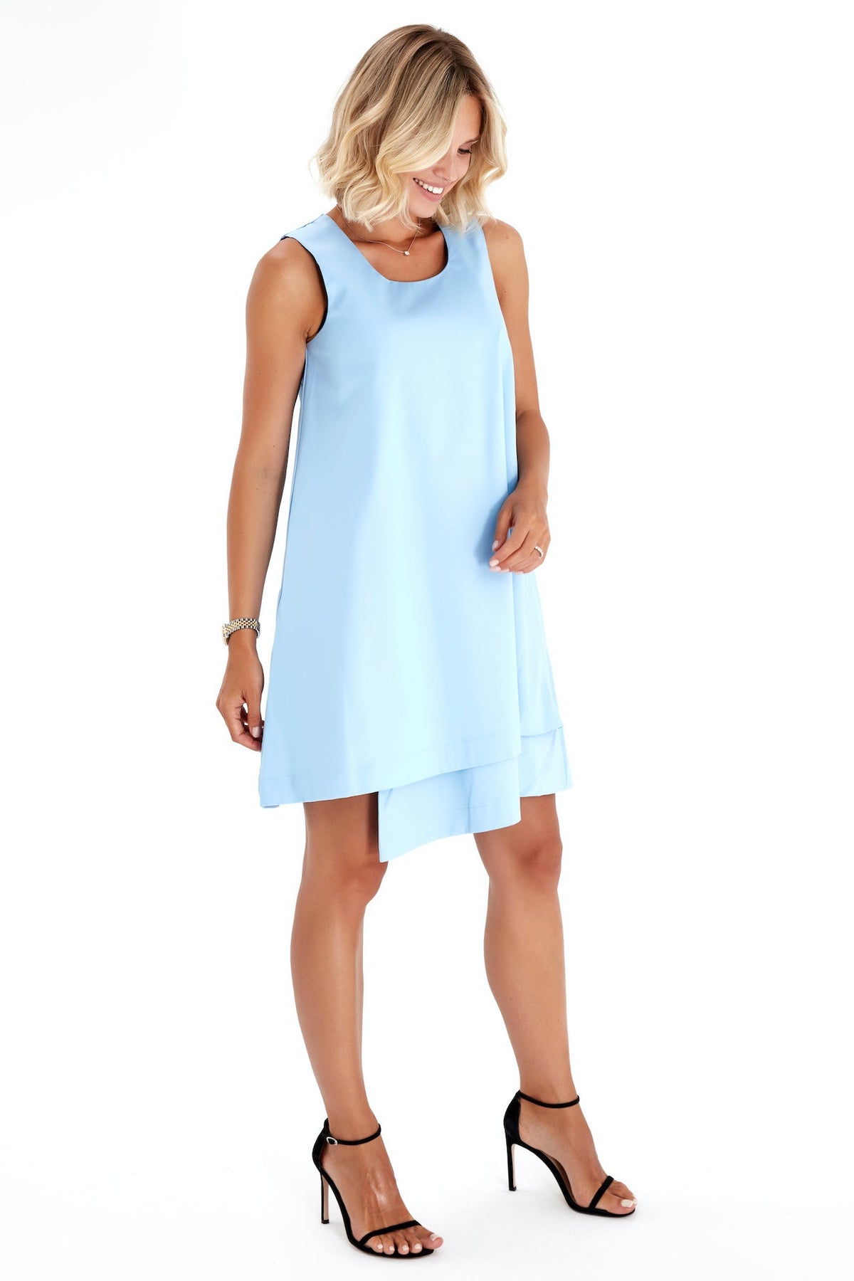 Accouchée Amaze Sleeveless Cotton Maternity/Nursing Swing Dress