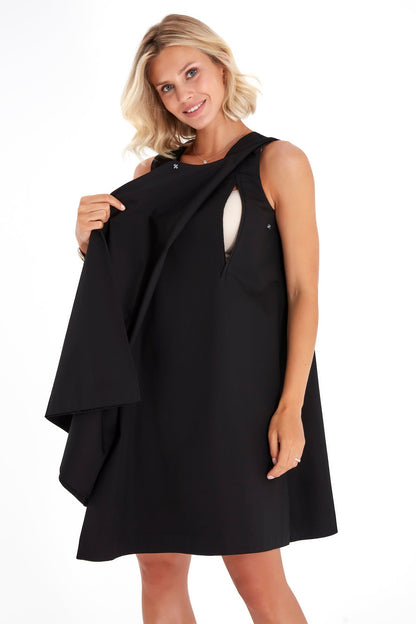 Accouchée Amaze Sleeveless Cotton Maternity/Nursing Swing Dress