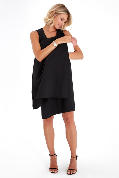 Accouchée Amaze Sleeveless Cotton Maternity/Nursing Swing Dress
