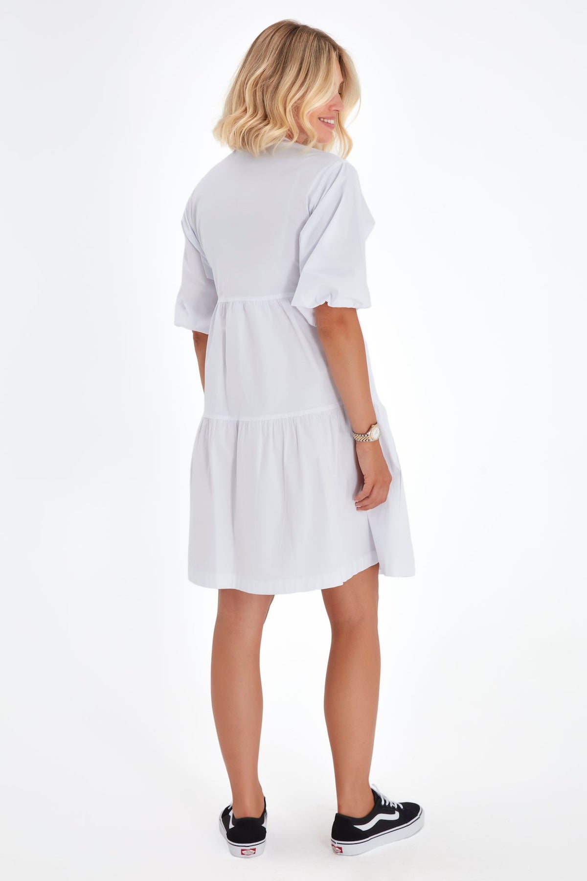 Accouchée Waterfall Tie Waist A-Line Maternity/Nursing Wrap Dress