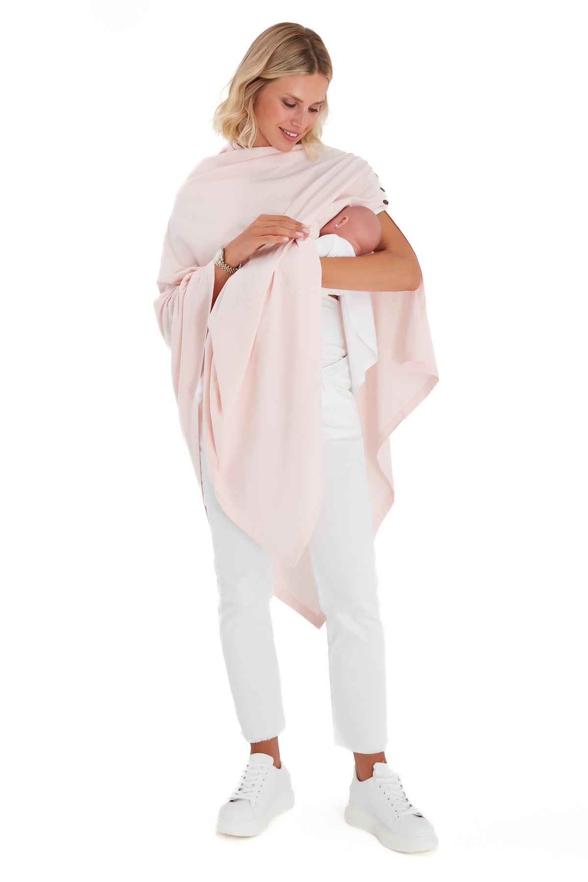 Accouchée 4-in-1 Multipurpose Supreme Cotton Cape Maternity/Nursing Shawl