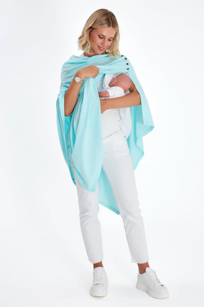 Accouchée 4-in-1 Multipurpose Supreme Cotton Cape Maternity/Nursing Shawl