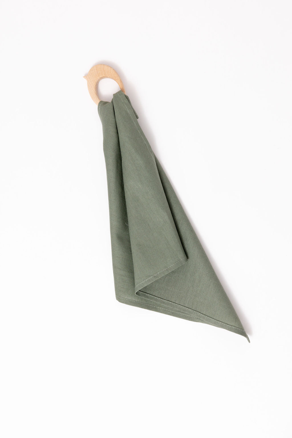 Wildbird Acadian Linen + Maple Ring Teether