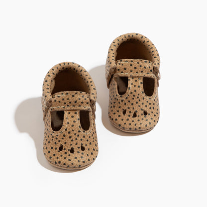Freshly Picked Almond Speckles Mary Jane Baby Shoe