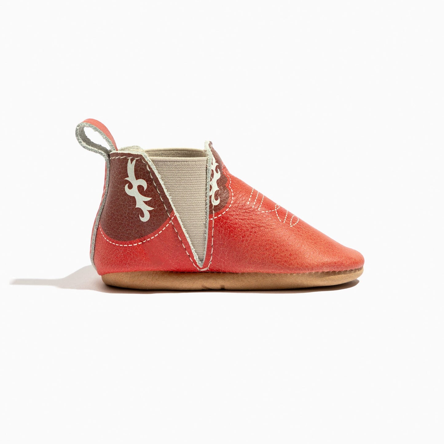Freshly Picked Crimson Cowboy Chelsea Boot Baby Shoe