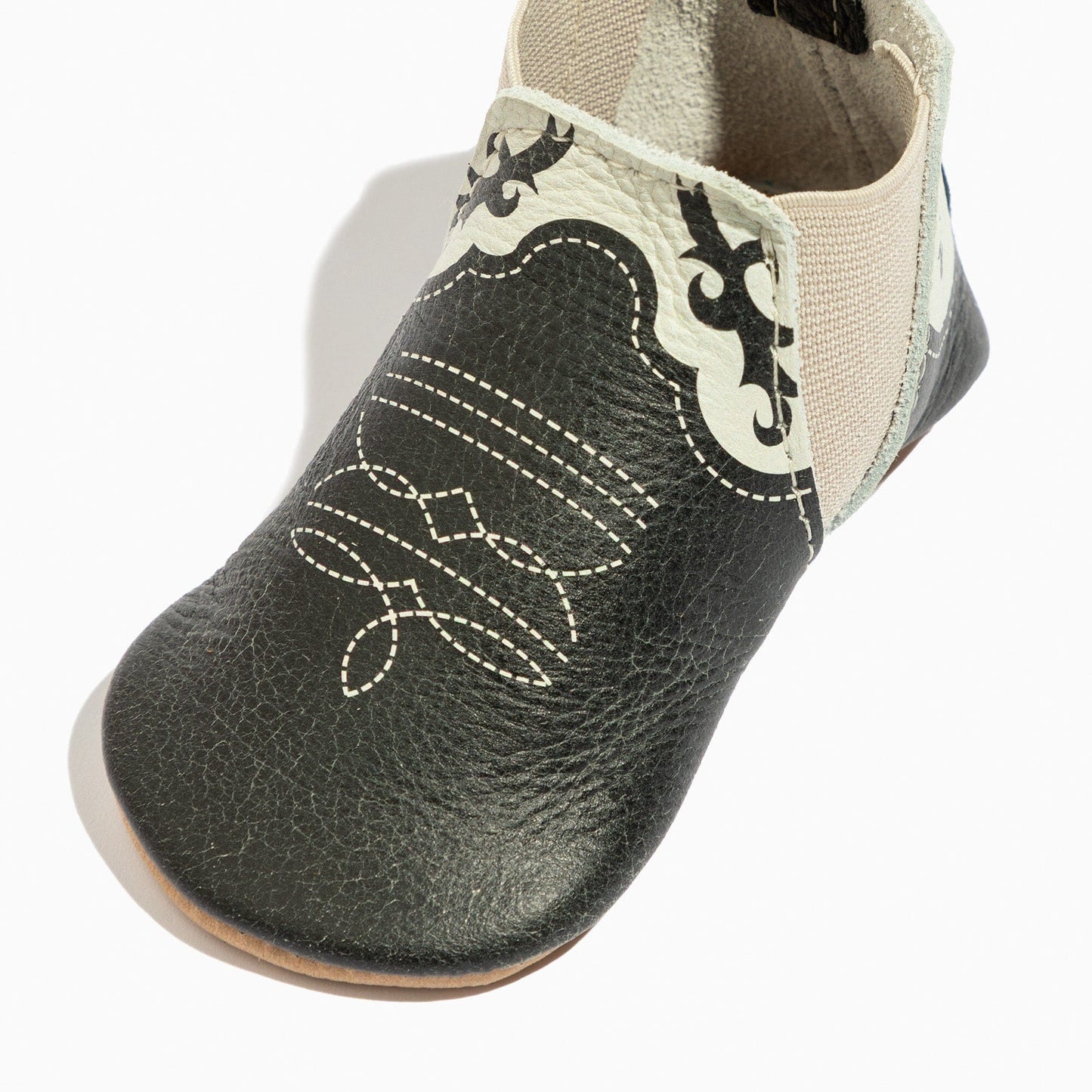 Freshly Picked Ebony Cowboy Chelsea Boot Baby Shoe