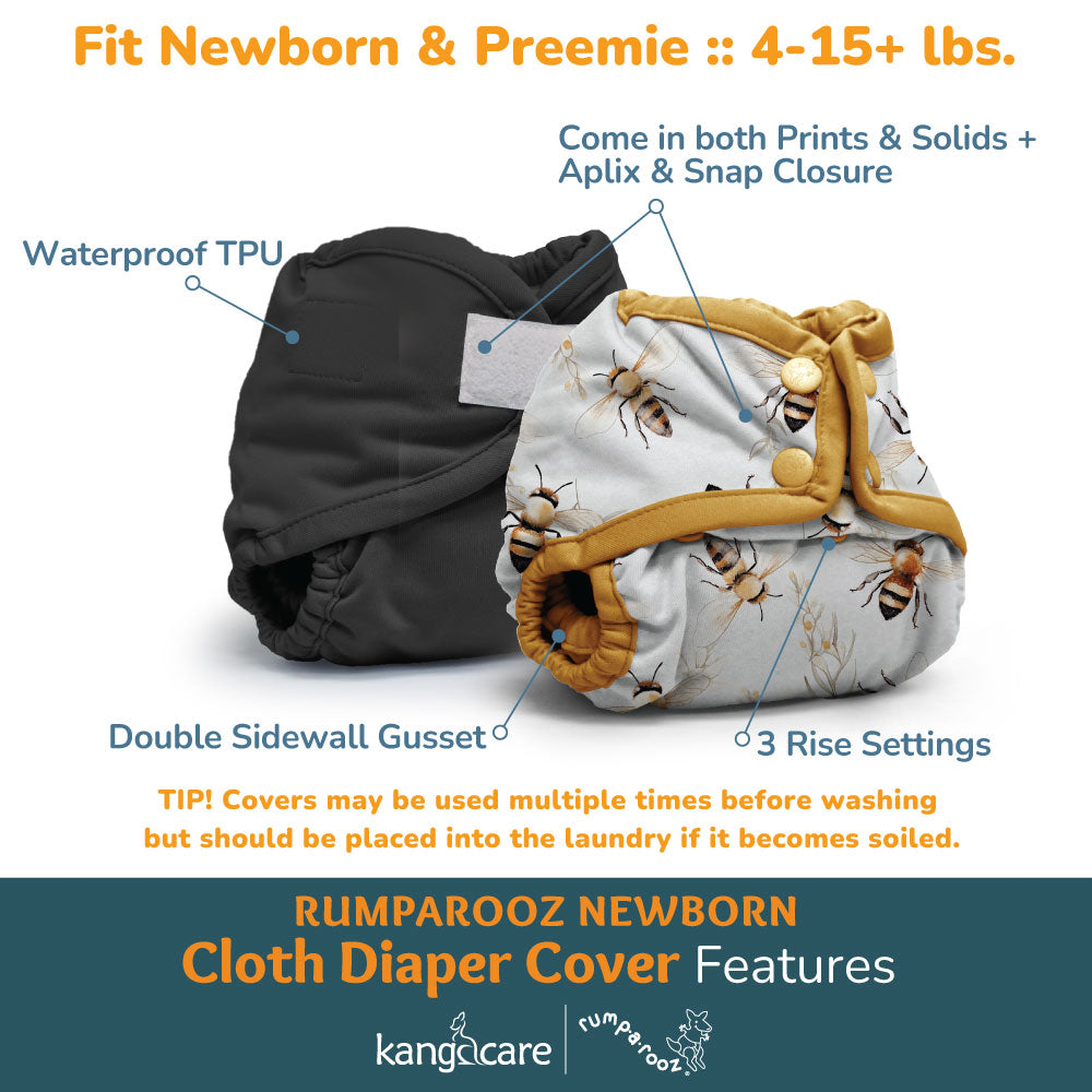 Kanga Care Rumparooz Newborn Cloth Diaper Covers - Clyde