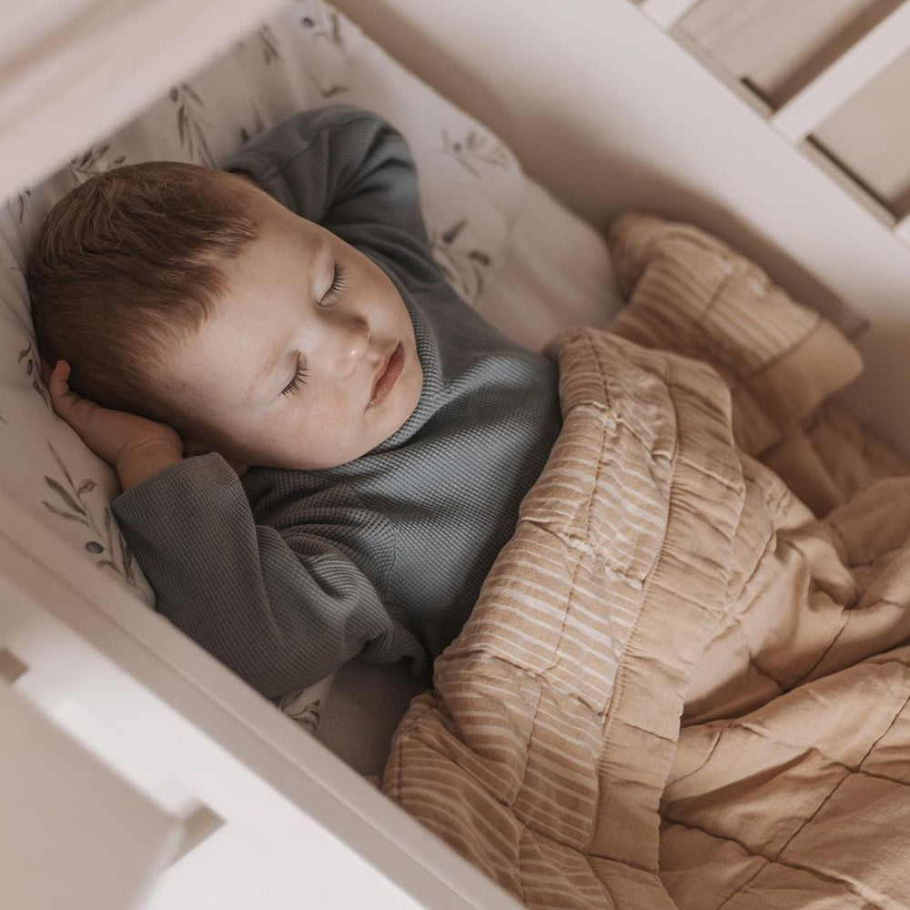 Nattiot Anna Terracotta Lave Reversible Baby Blanket