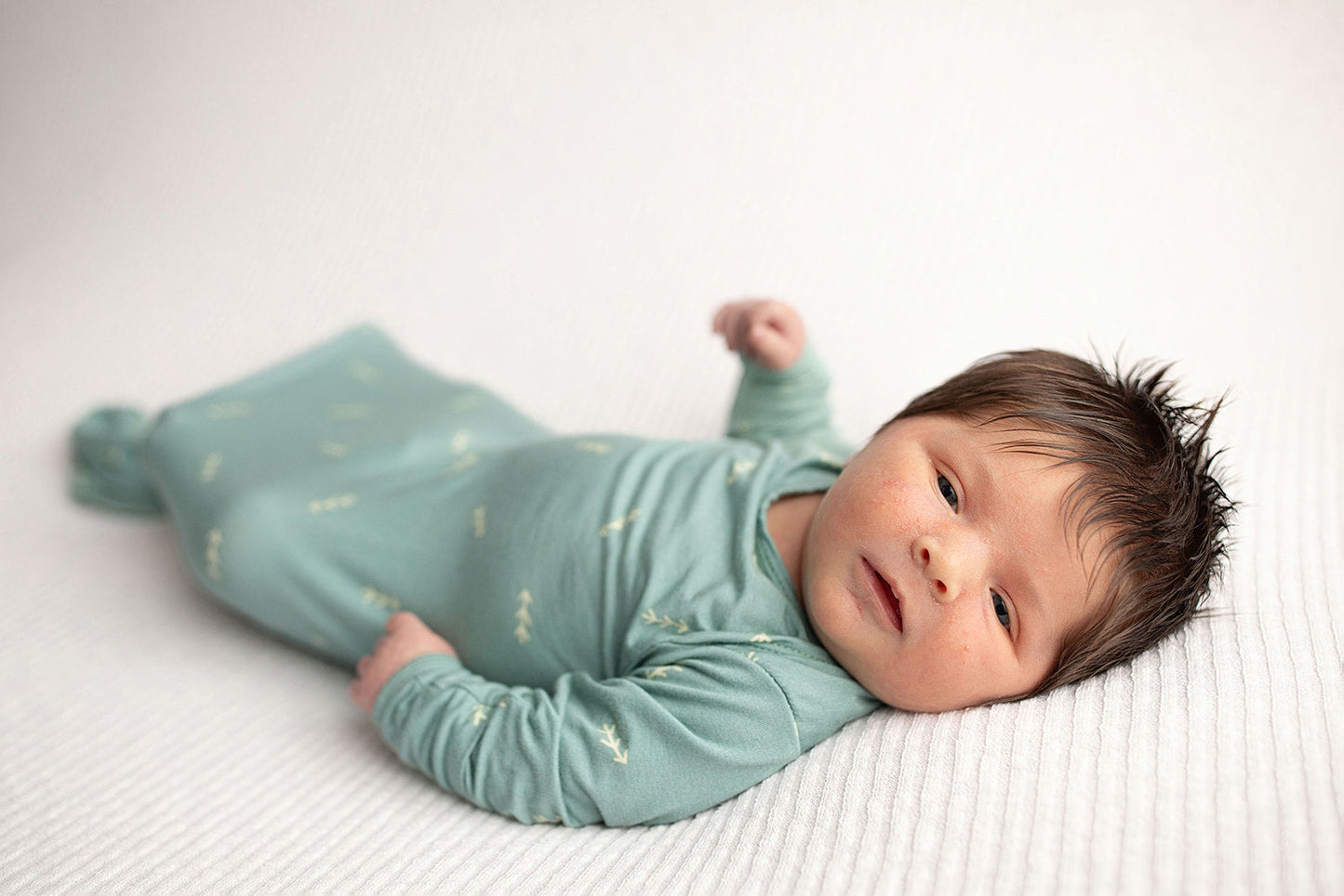 Three Little Tots Arrow Knotted Newborn Baby Gown