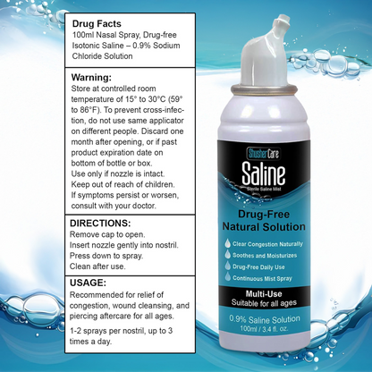 Shusher Care Saline Mist Spray – Multi-Use Sterile Saline