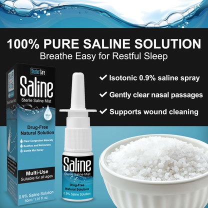 Shusher Care Saline Nasal Spray – Drug-Free Congestion Relief