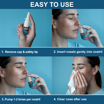 Shusher Care Saline Nasal Spray – Drug-Free Congestion Relief
