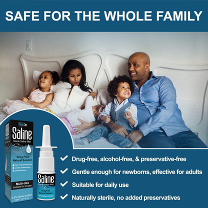 Shusher Care Saline Nasal Spray – Drug-Free Congestion Relief