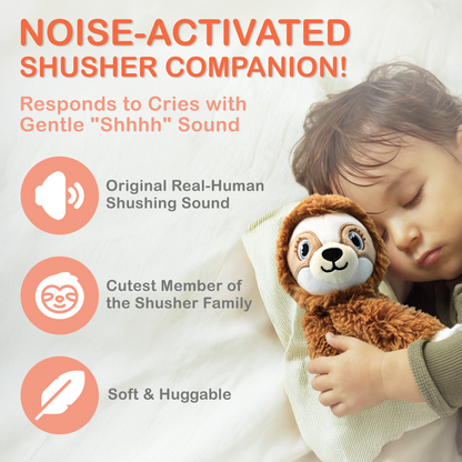 Shusher Baby Sloth Plush Sound Machine