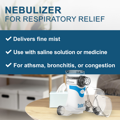 Shusher Care Portable Nebulizer – Whisper-Quiet Mesh
