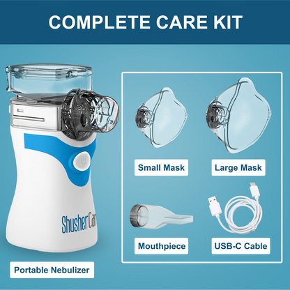 Shusher Care Portable Nebulizer – Whisper-Quiet Mesh