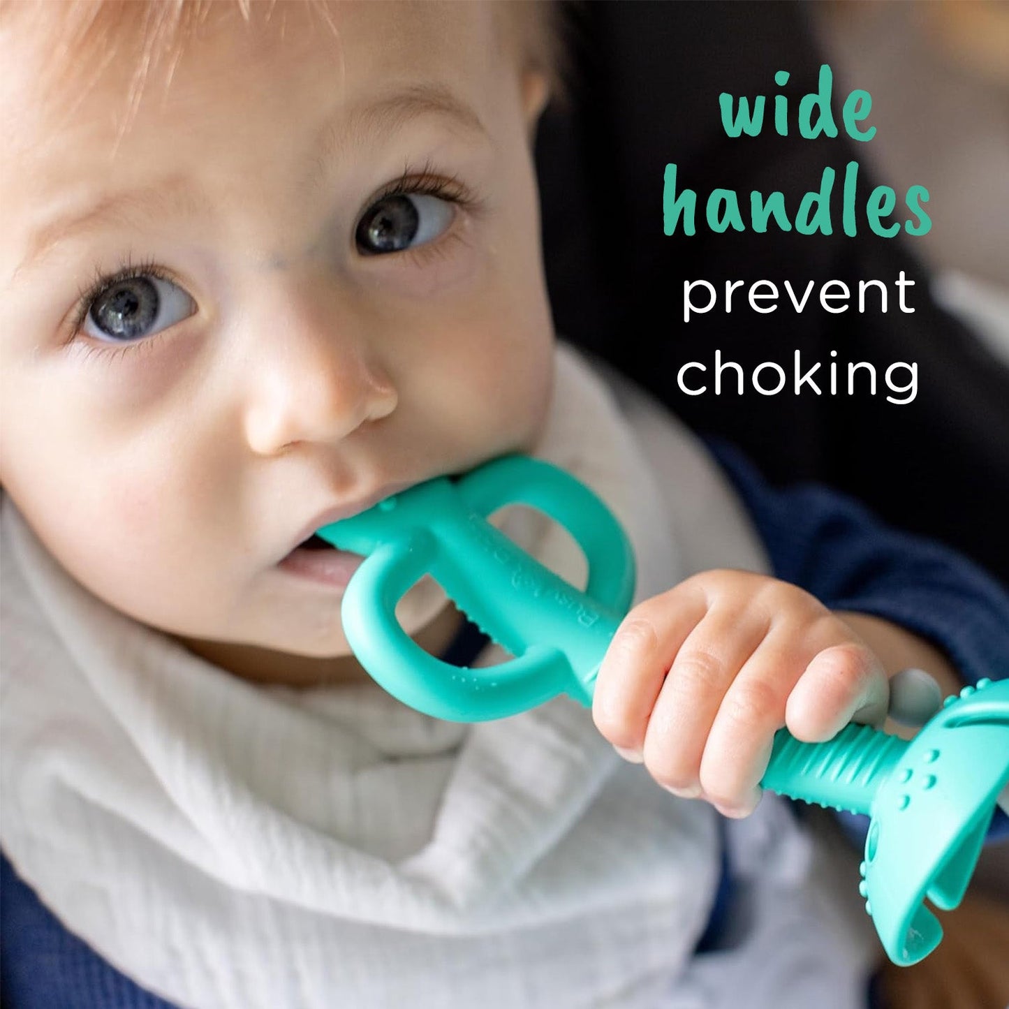 Busy Baby 2-in-1 Teether & Training Spoon SPEARMINT