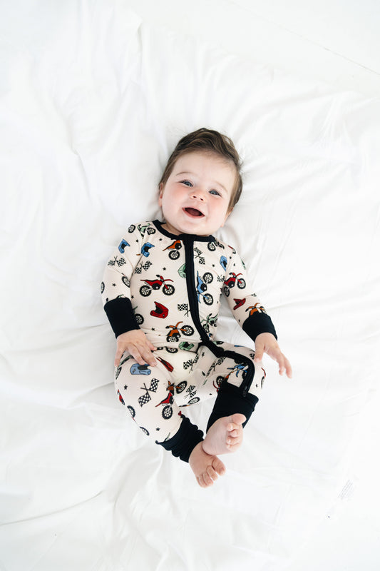 Sleepy Sage Co Little Racers Sleeper Pajama