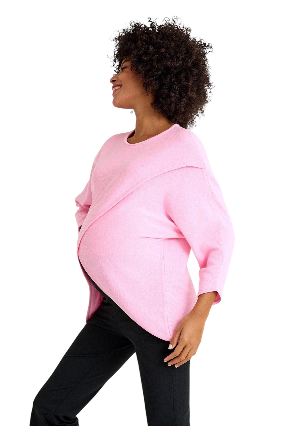 Accouchée Let Loose Crossover Long Sleeve Maternity/Nursing Knit Top