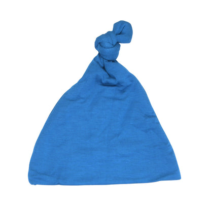 Three Little Tots Blue Knotted Newborn Baby Hat