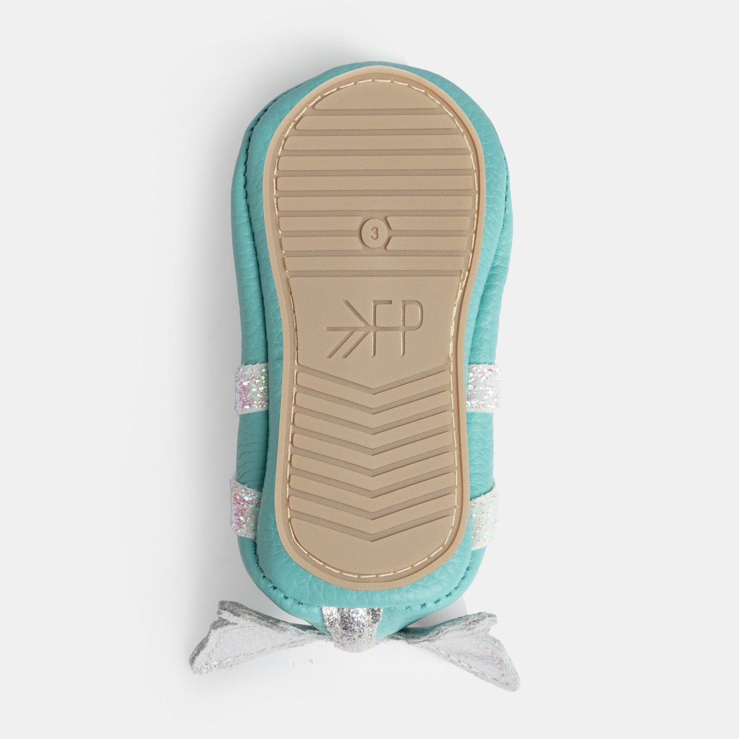 Freshly Picked Turquoise Flutterby Ballet Slipper Baby Shoe