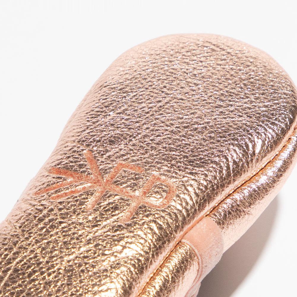 Freshly Picked Rose Gold Ballet Slipper Baby Shoe