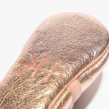 Freshly Picked Rose Gold Ballet Slipper Baby Shoe