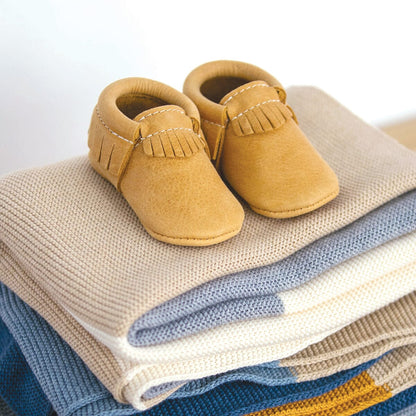 Freshly Picked Beehive State Moccasin Baby Shoe