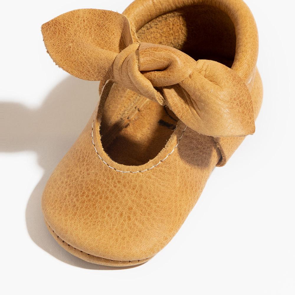 Freshly Picked Beehive State Knotted Bow Baby Shoe