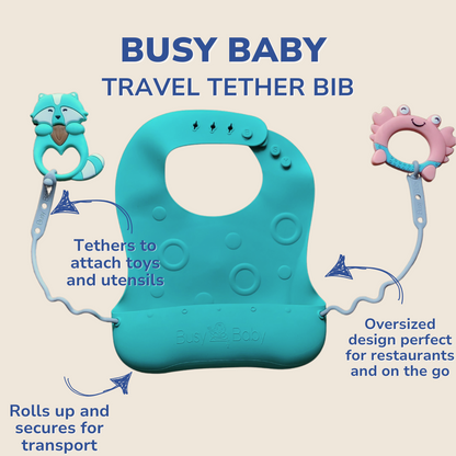 Busy Baby Travel Tether Bib