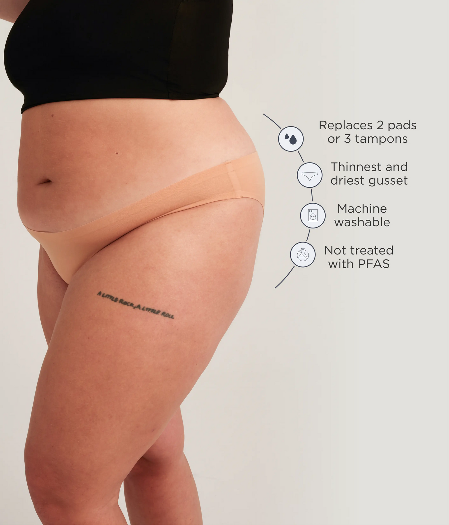 Saalt Leakproof Seamless Bikini Period Underwear