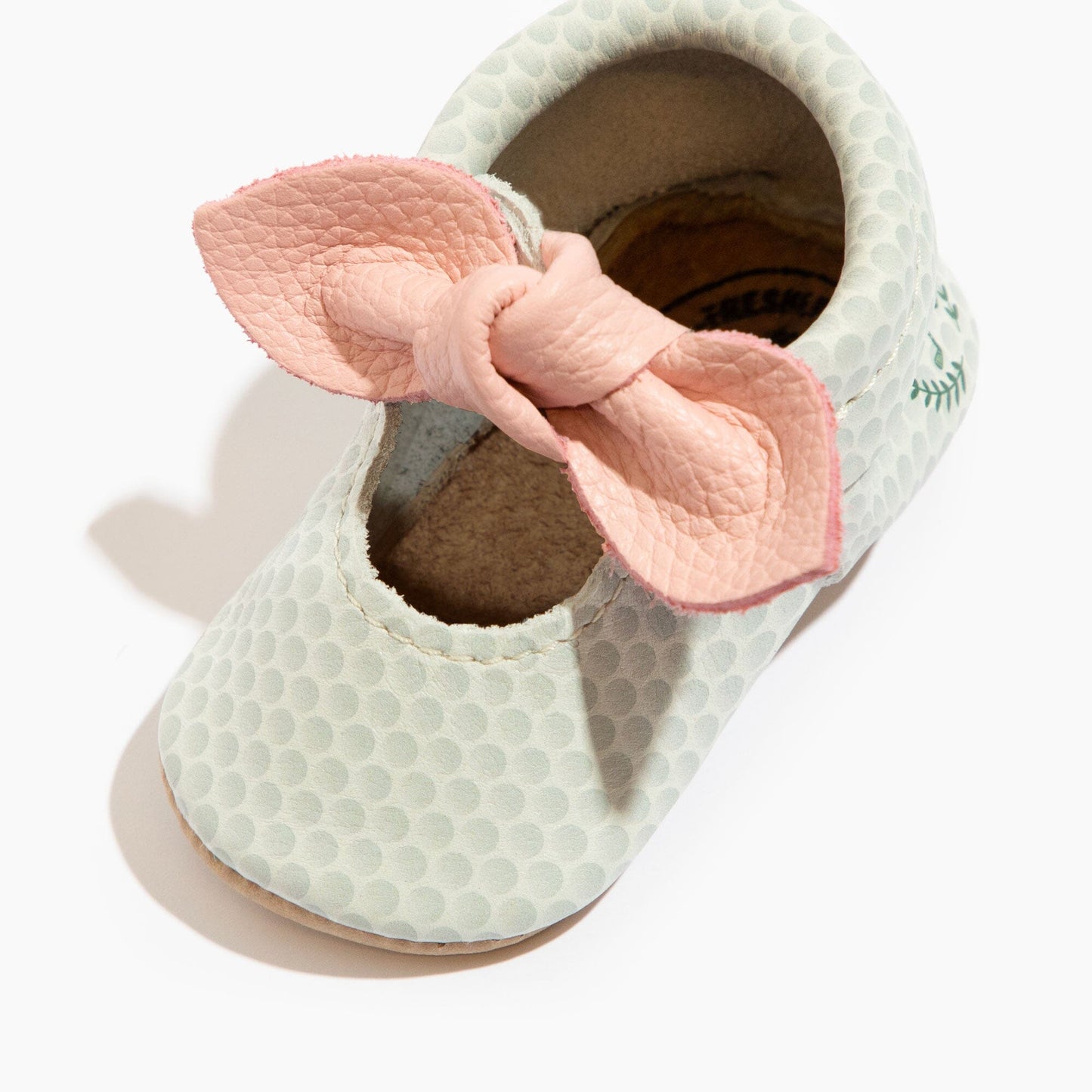 Freshly Picked Birdie Knotted Bow Baby Shoe