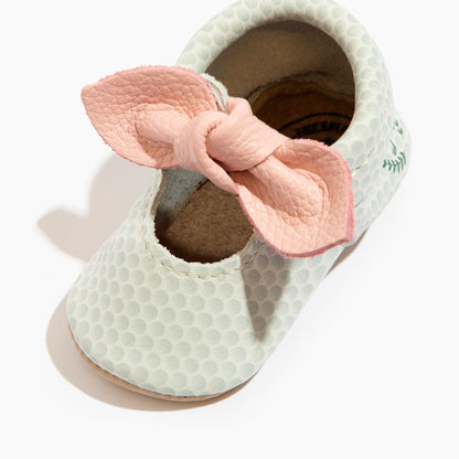 Freshly Picked Birdie Knotted Bow Baby Shoe