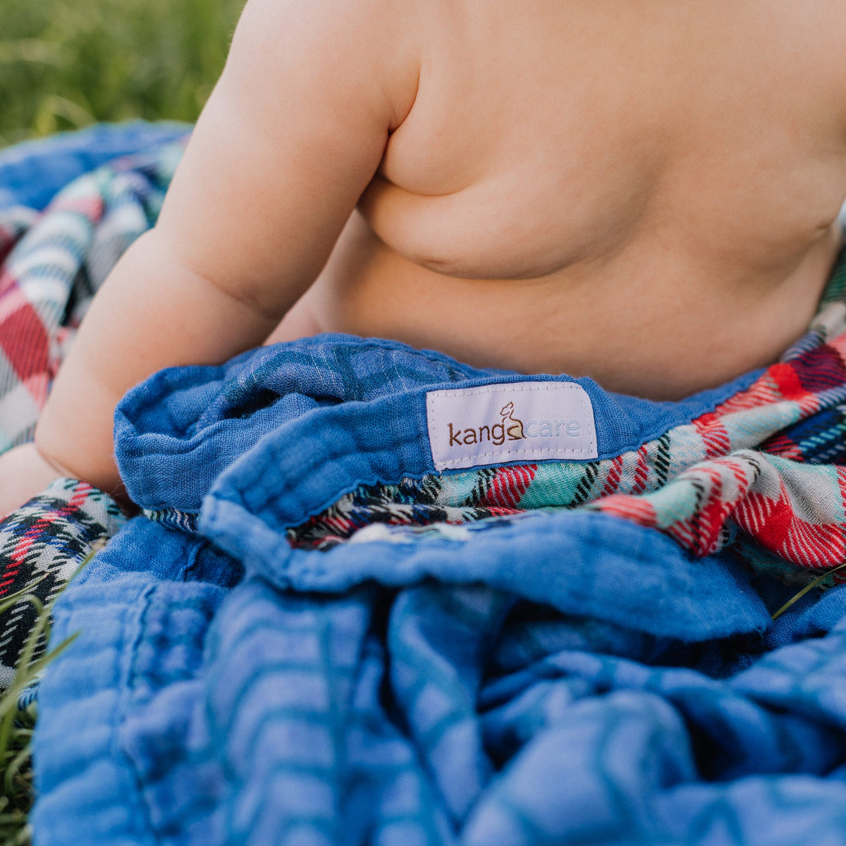 Kanga Care Bamboo Muslin Blanket - Baby: Billy (Reversible)