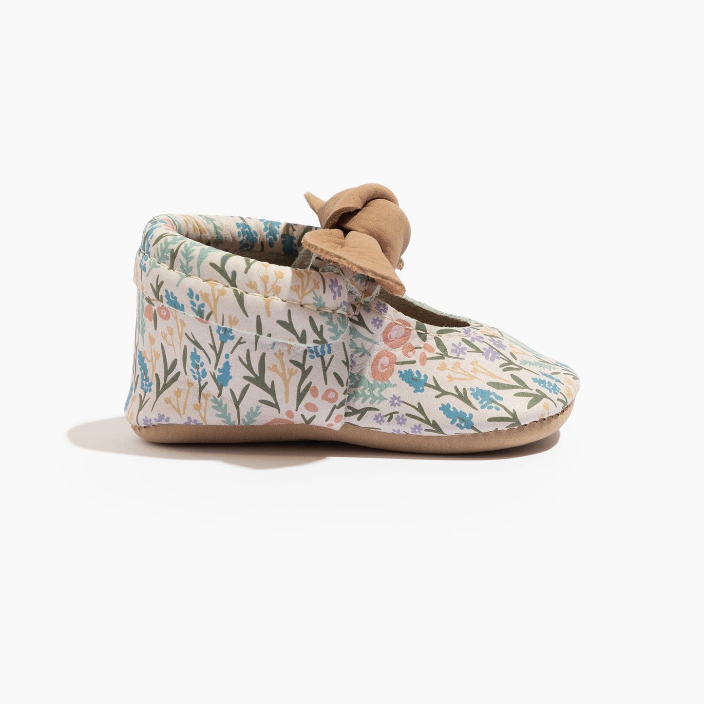 Freshly Picked Bloom Knotted Bow Baby Shoe