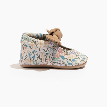 Freshly Picked Bloom Knotted Bow Baby Shoe