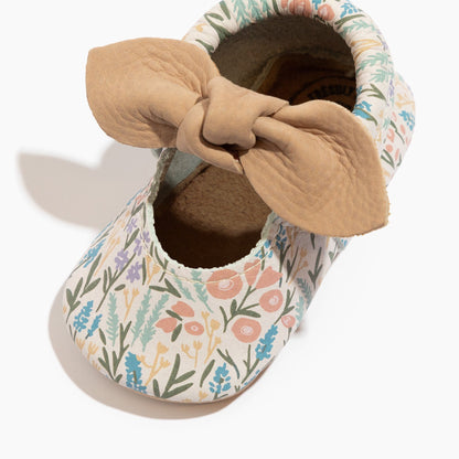 Freshly Picked Bloom Knotted Bow Baby Shoe