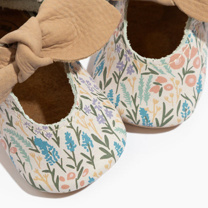 Freshly Picked Bloom Knotted Bow Baby Shoe