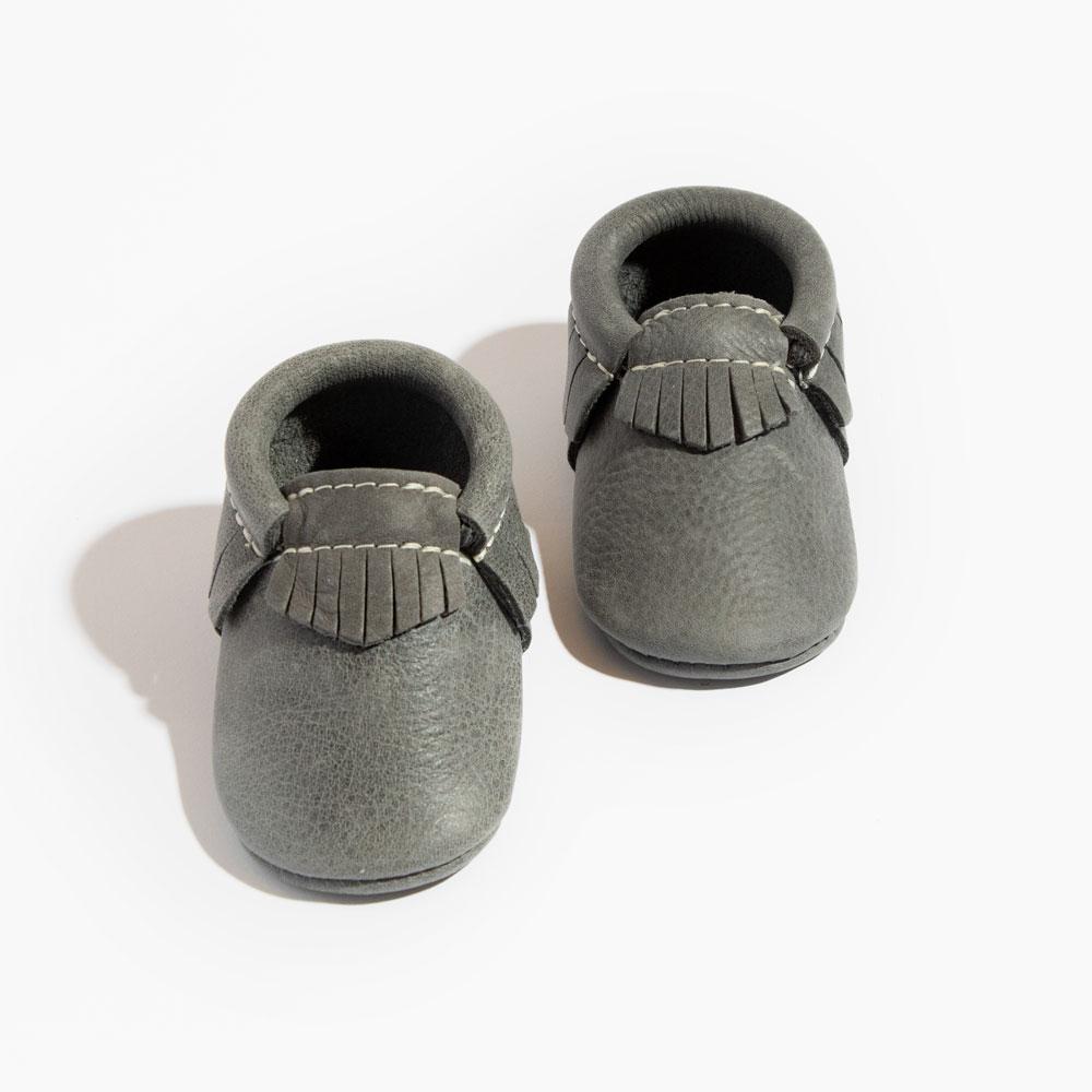 Freshly Picked Blue Spruce Moccasin Baby Shoe