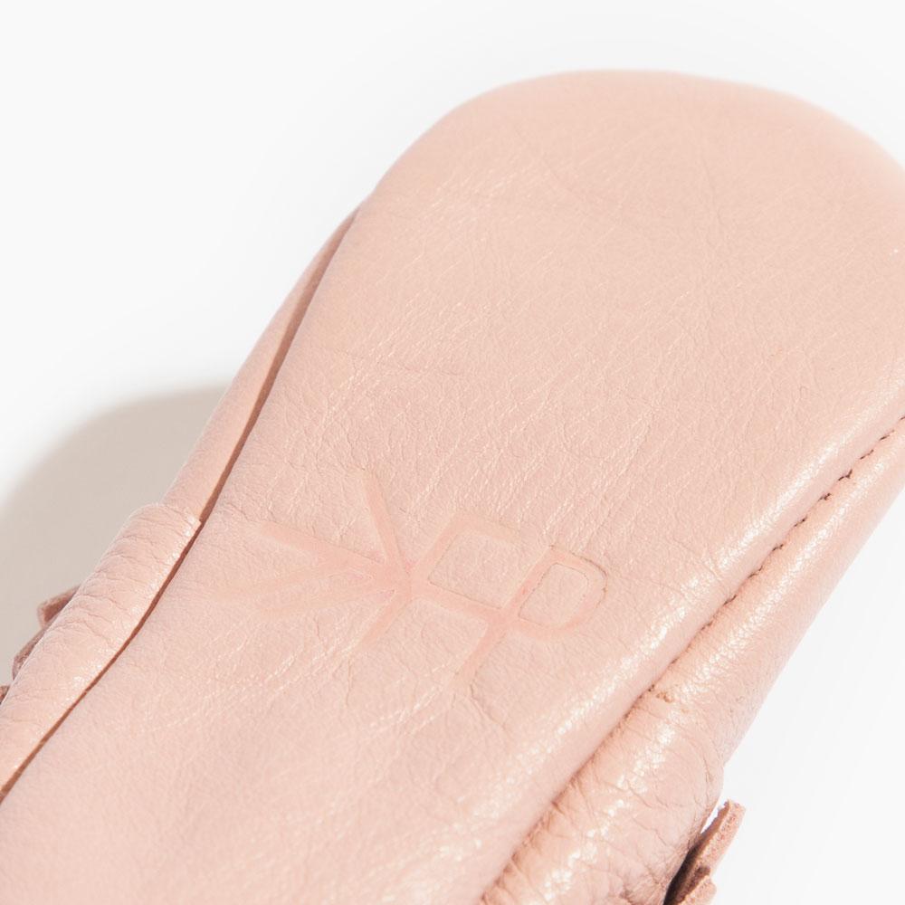 Freshly Picked Blush Moccasin Baby Shoe