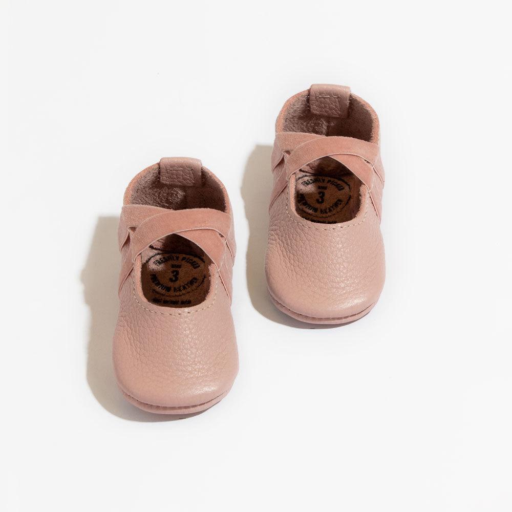 Freshly Picked Blush Ballet Slipper Baby Shoe