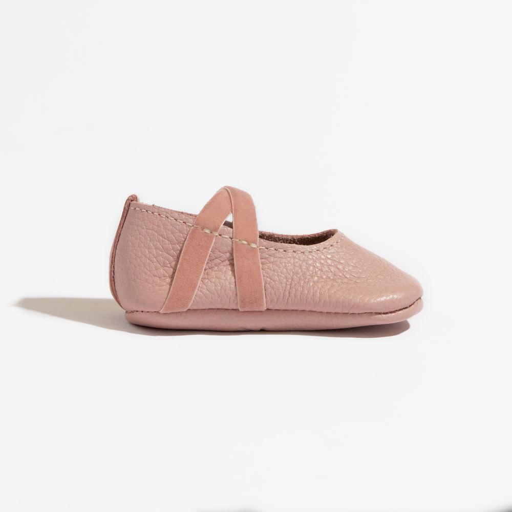 Freshly Picked Blush Ballet Slipper Baby Shoe