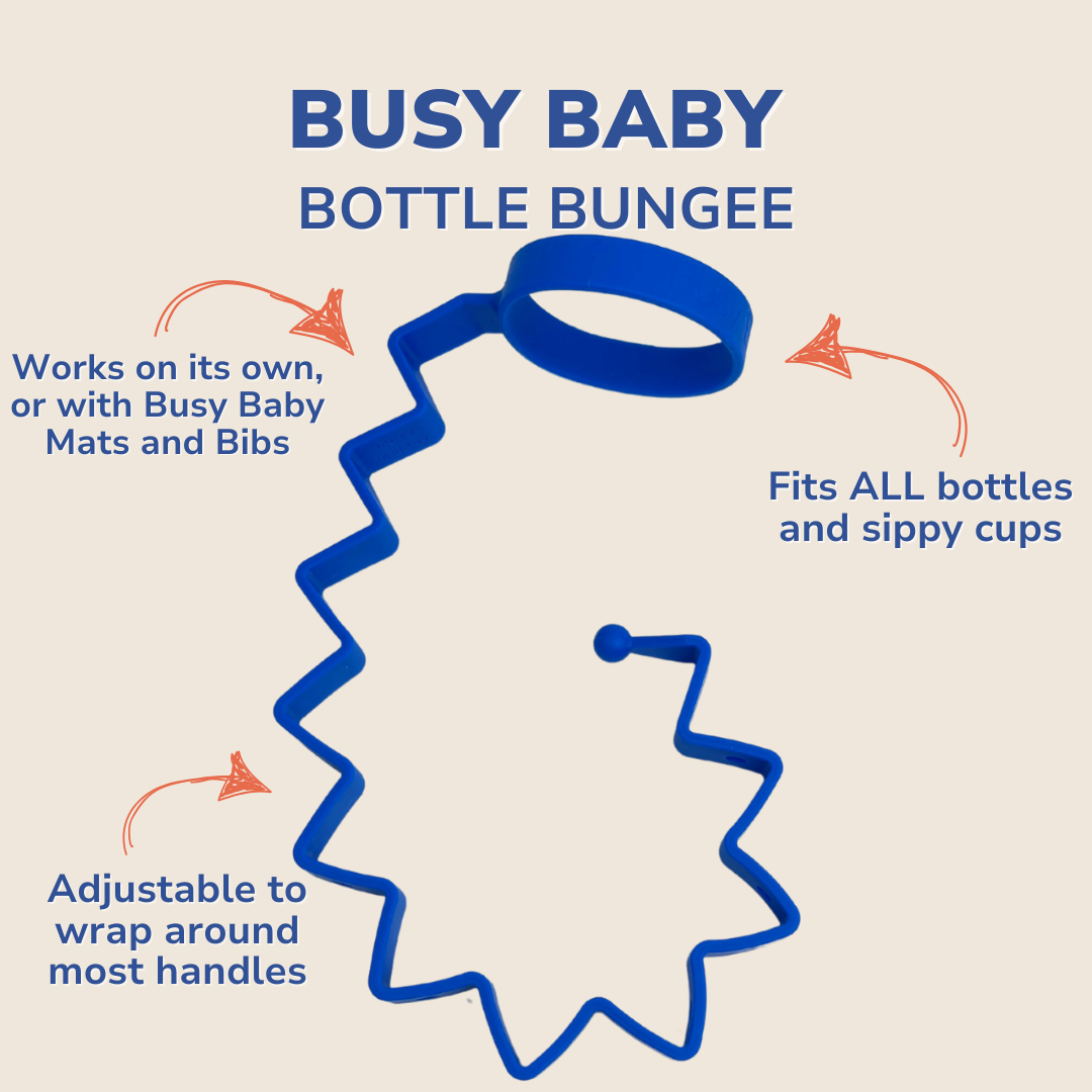 Busy Baby Bottle Bungee BLUE