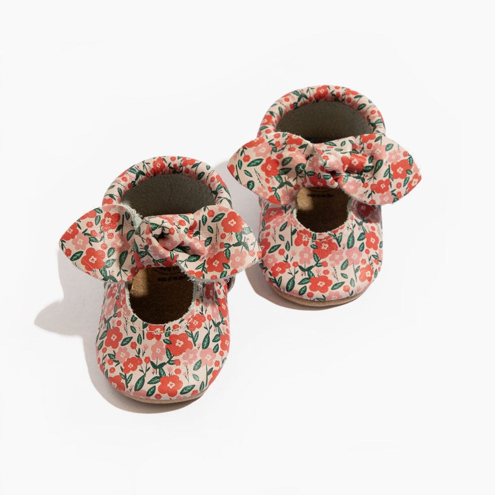Freshly Picked Bouquet Knotted Bow Baby Shoe